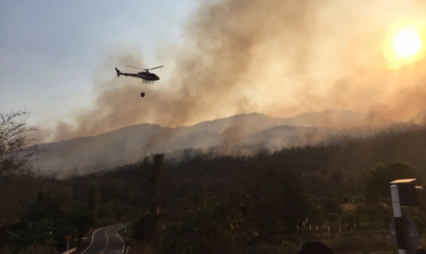 Forest Fires Create Toxic Levels Of Air Quality In Northern Thailand