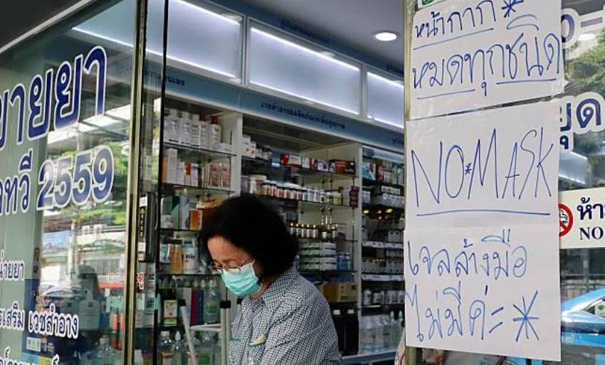 Shortages ,face masks, Thailand, sold out