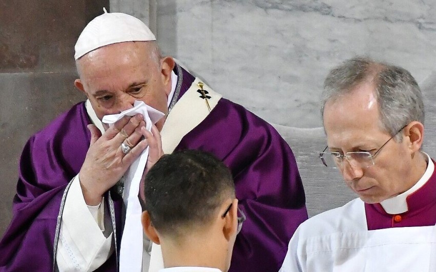 pope coughing