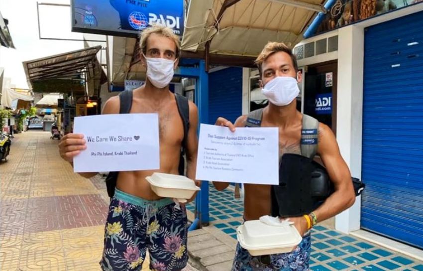 Foreign Tourists Koh Phi Phi Thailand