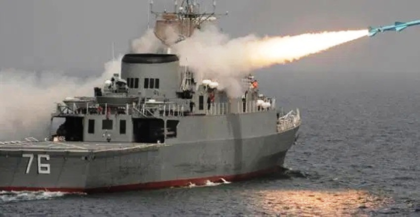 Iranian Navy Sinks One of its Own Ships with Anti-Ship Missile
