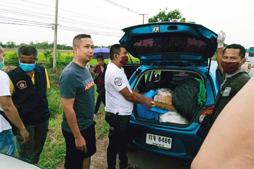 Methamphetamine Drug Runner Busted in Northeastern Thailand