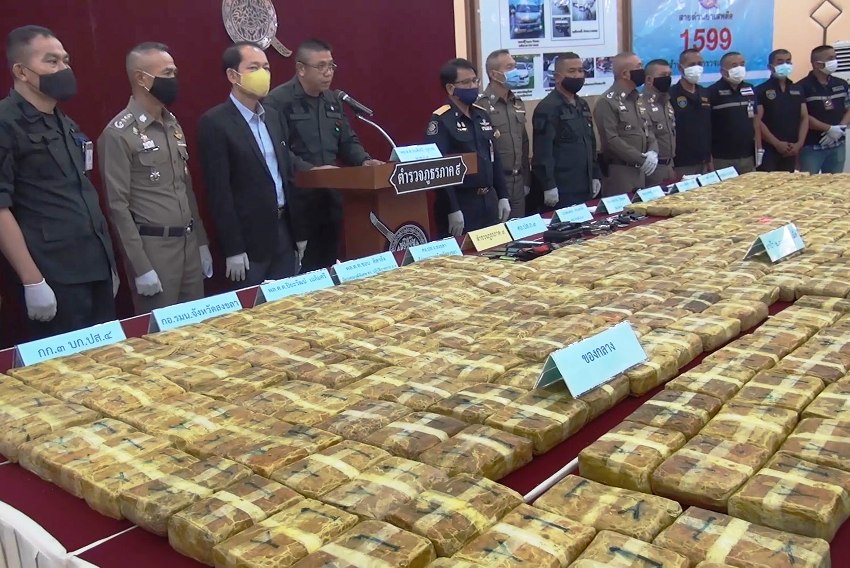 Police, southern Thailand, Drugs Seized