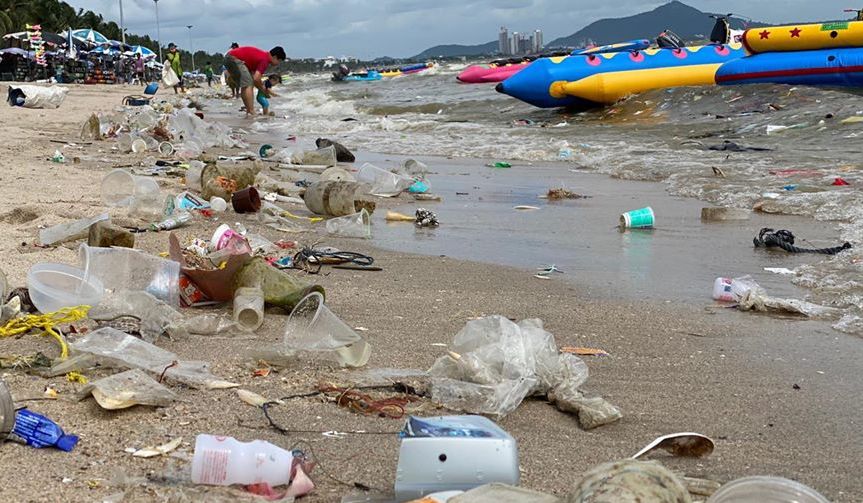 Bangkok, Trash, Litters beach