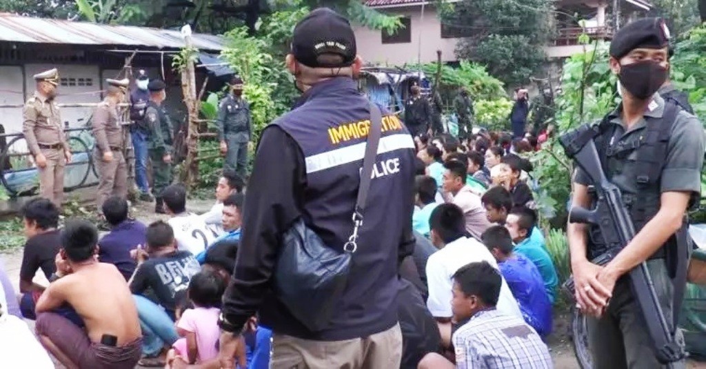 Myanmar Workers Arrested for Illegal Entry to Northern Thailand