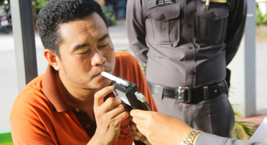 Thailand, Thai, Police Chief, Drunk Driving Tests at Checkpoints