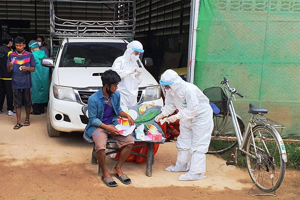 Chiang Rai Steps Up on Covid-19 Testing on Drivers from Myanmar