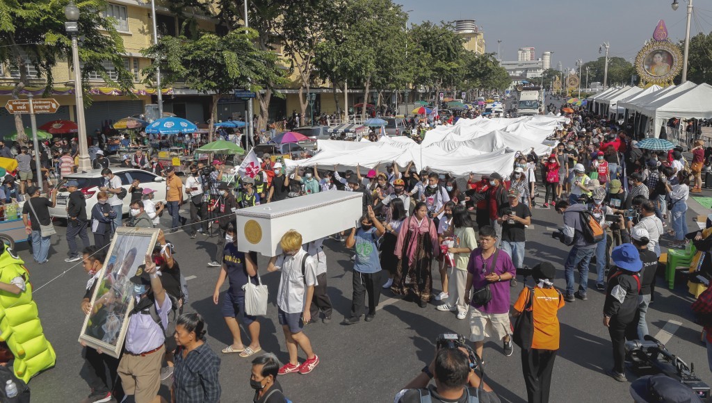 Anti-Government Groups Rally in Protests Against Prime Minister Prayut