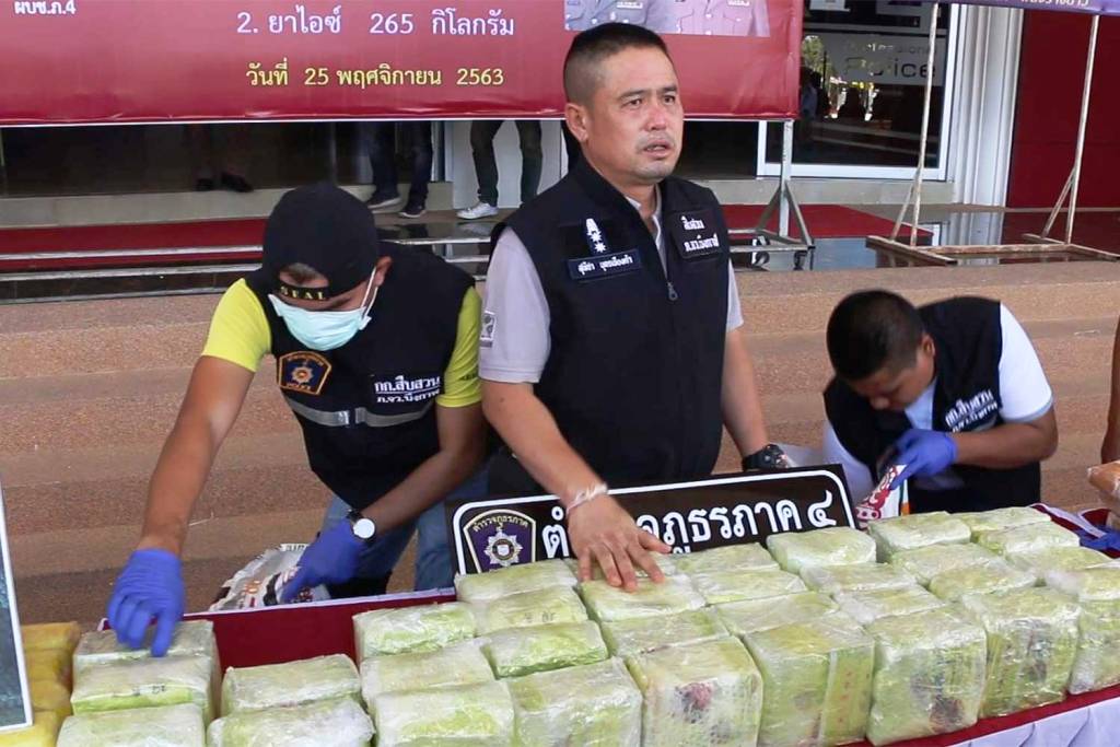 Huge Cache of Methamphetamine Seized in Northeaster Thailand