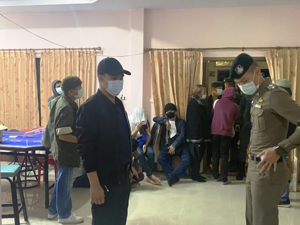 34 Arrested at Illegal Gambling Den in Northern Thailand