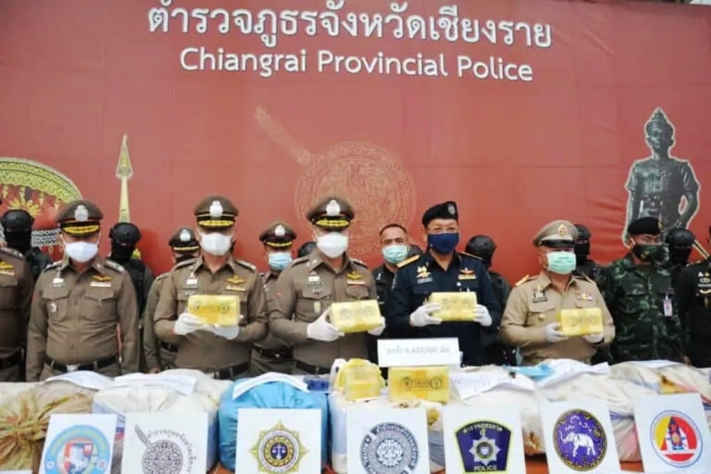 Chiang Rai Police Seized 7 Million Meth Pills in Mae Sai District