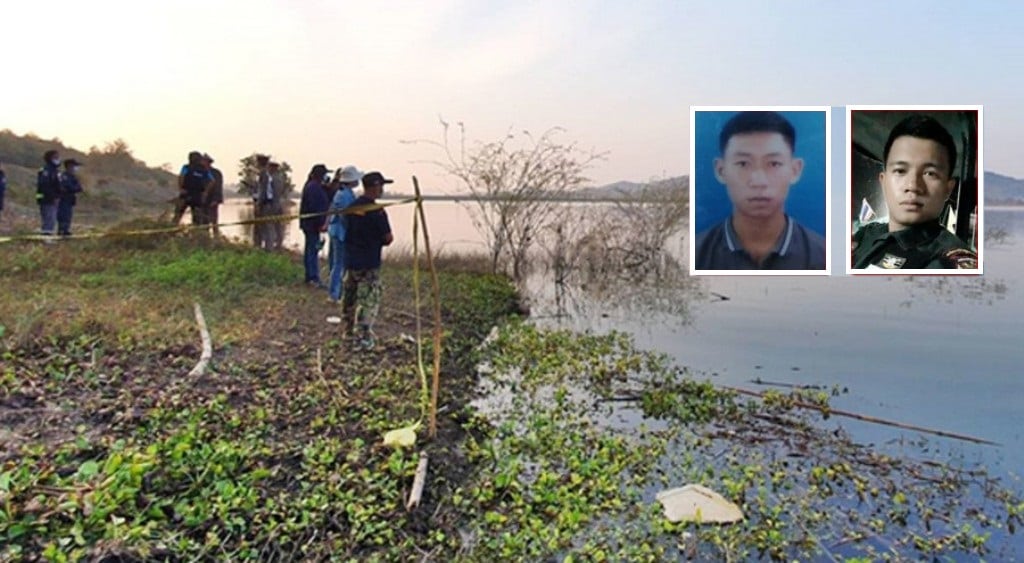Phetchaburi ,Missing Policeman and Soldier Found Dead in Water Reservoir