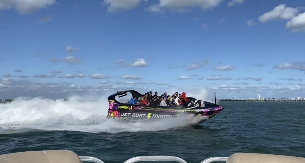Tourists in Miami Flocking to Take New Adrenaline Jet Boat Ride