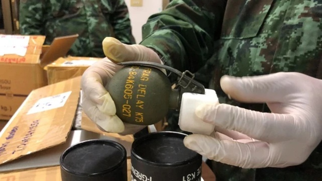 Grenades, Ammo Found in Courier Package in Mae Sai, Chiang Rai