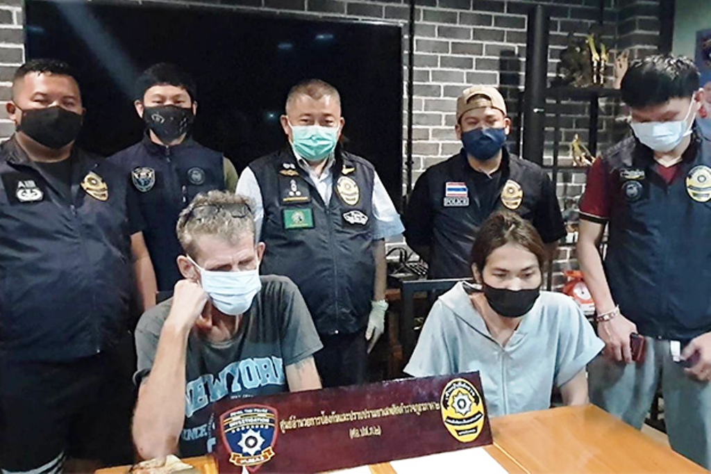 German and His Ladyboy Companion Busted for Selling Crystal Meth