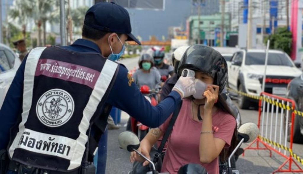 Pattaya City in Lockdown after Being Designated Dark-Red Zone