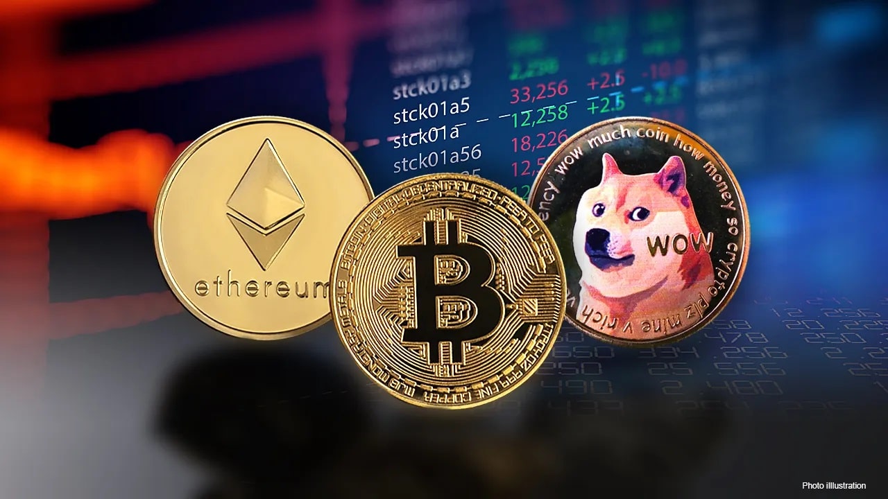 Comparing Coins,Cryptocurrencies, Dogecoin, Ethereum, Bitcoin