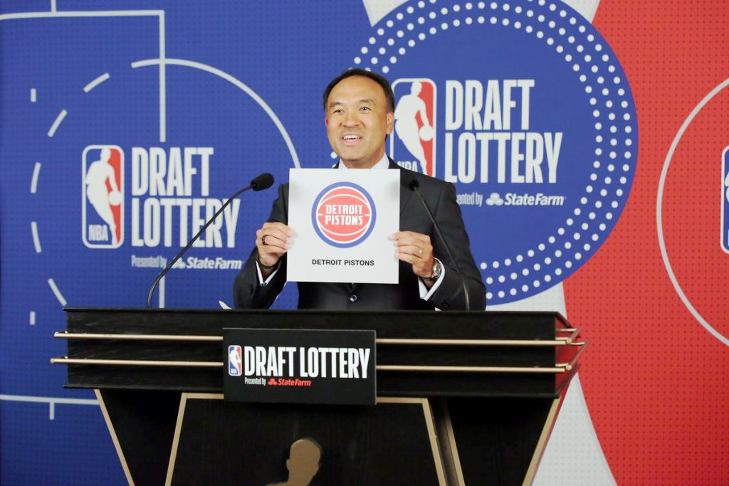 NBA Draft Lottery Detroit Pistons Win Top Pick for 2021