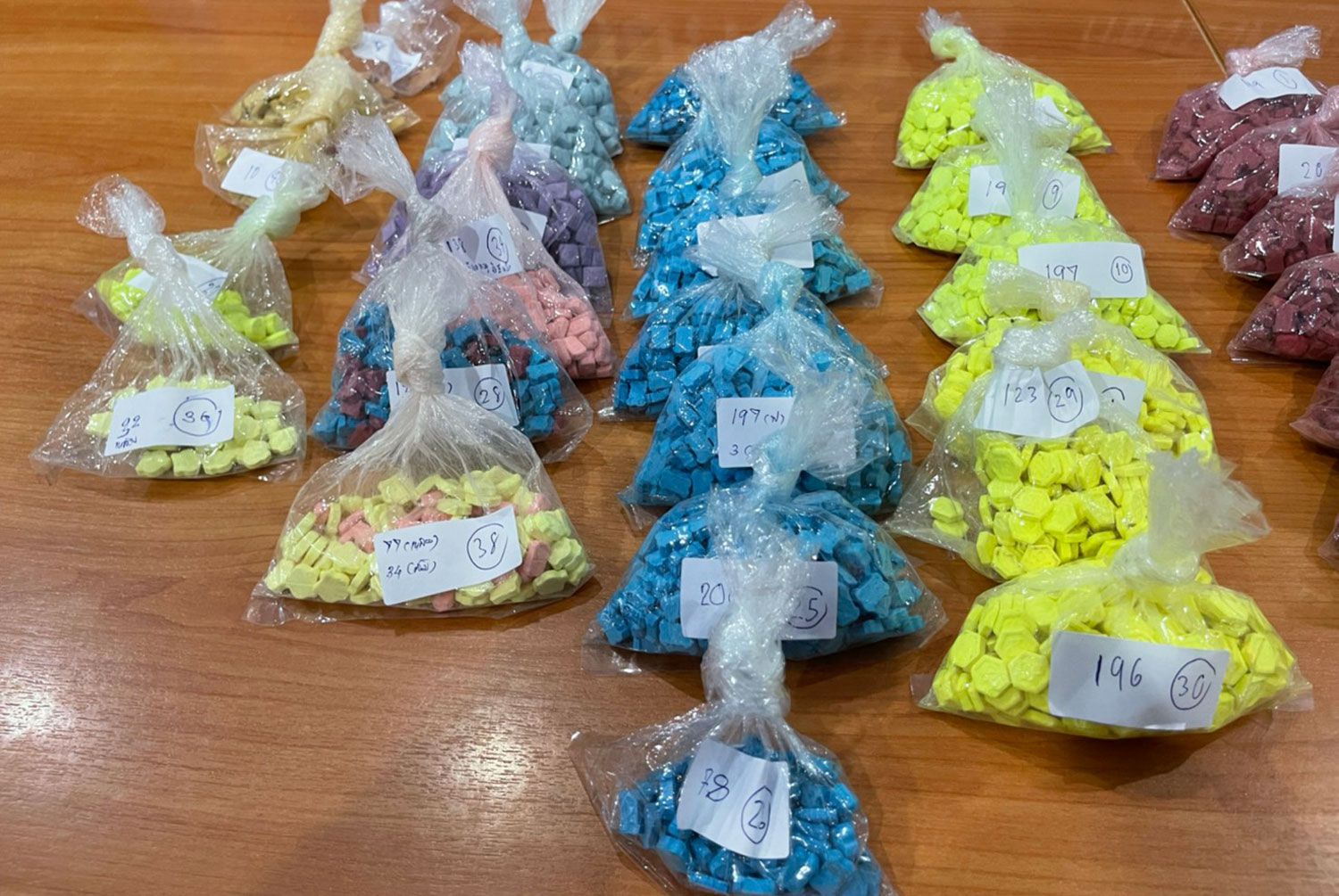 Ecstasy pills seized from the suspect’s room