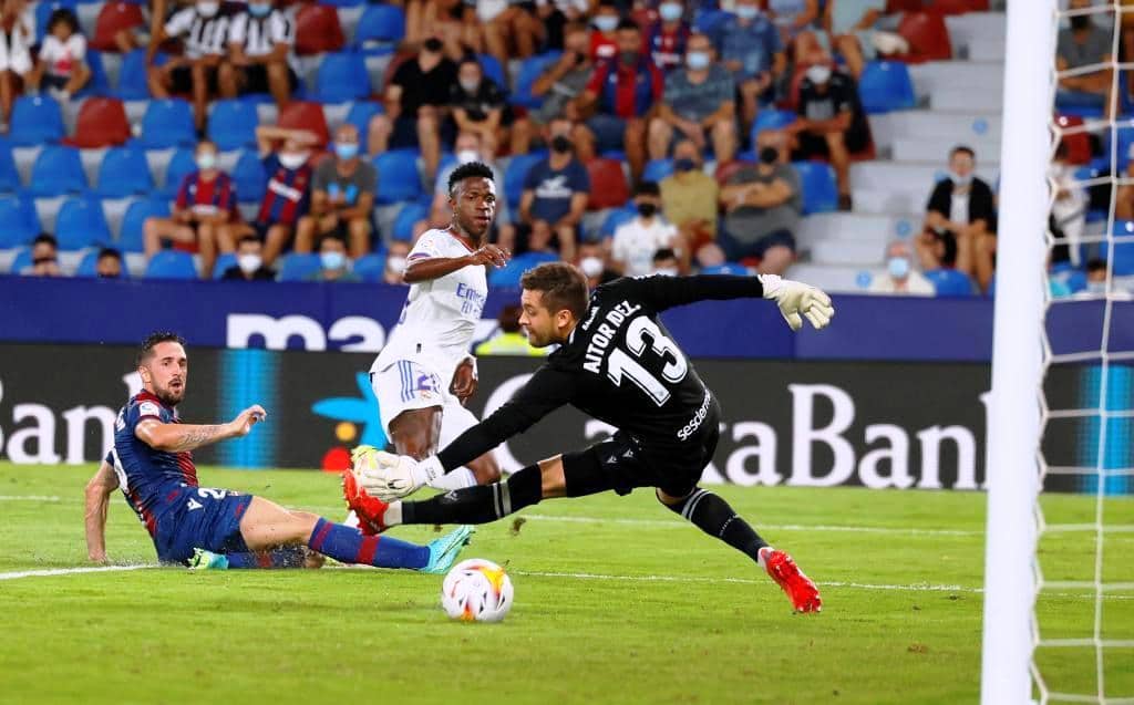 Vinicius Saves Real Madrid With Tier for 3-3 Draw with Levante