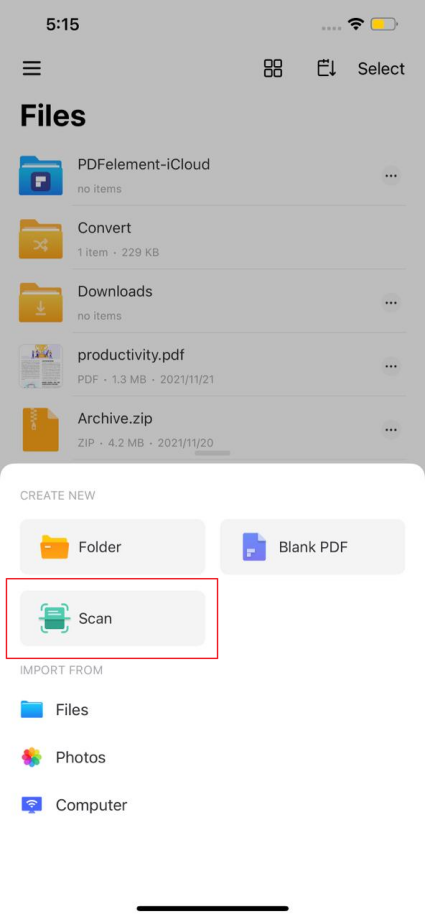 The Best PDF Scanner On Ios –Wondershare PDFelement