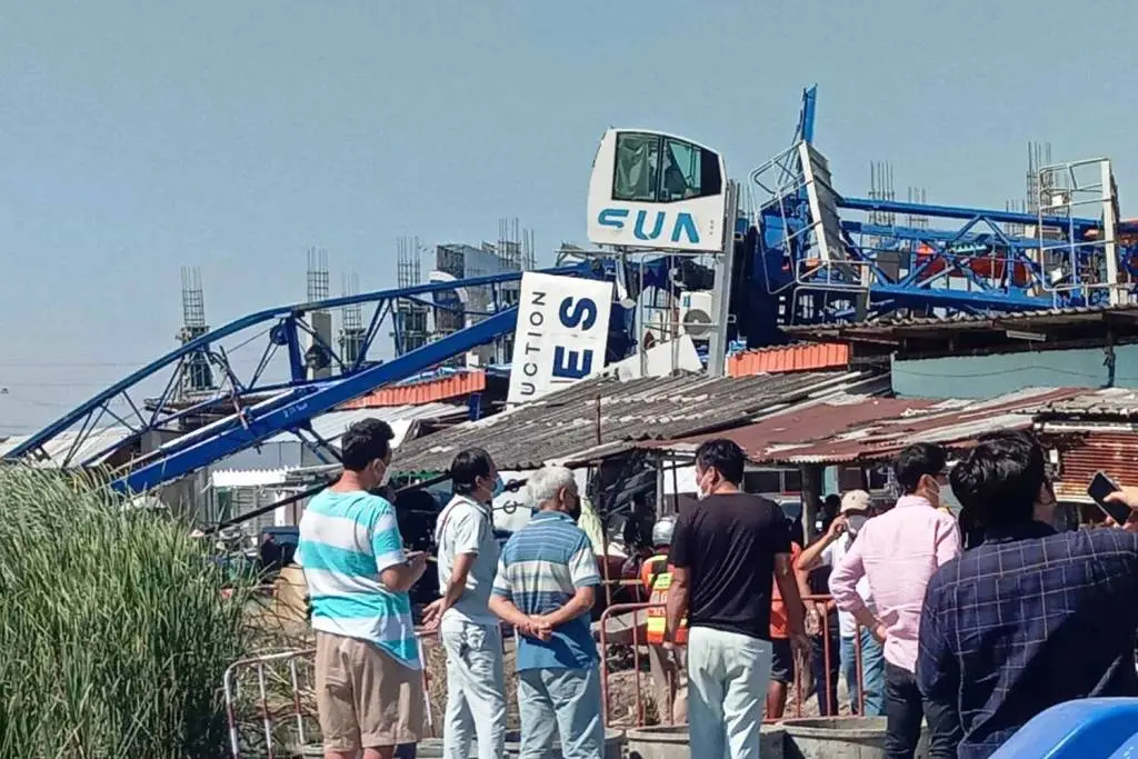 Pedestrian Crushed by Falling Construction Site Crane