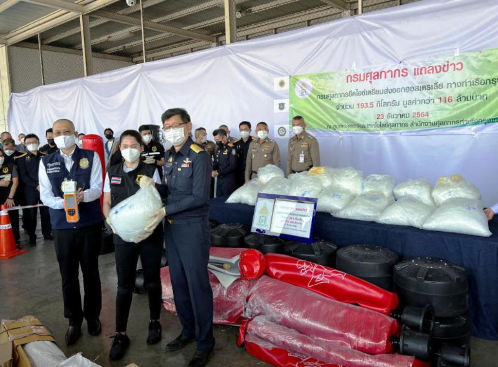 Thai Customs Seizes 93Kg of Crystal Meth Bound for Australia