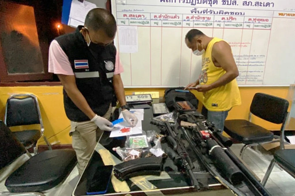 Thai Police Discover Cache of Firearms During Drug Raid