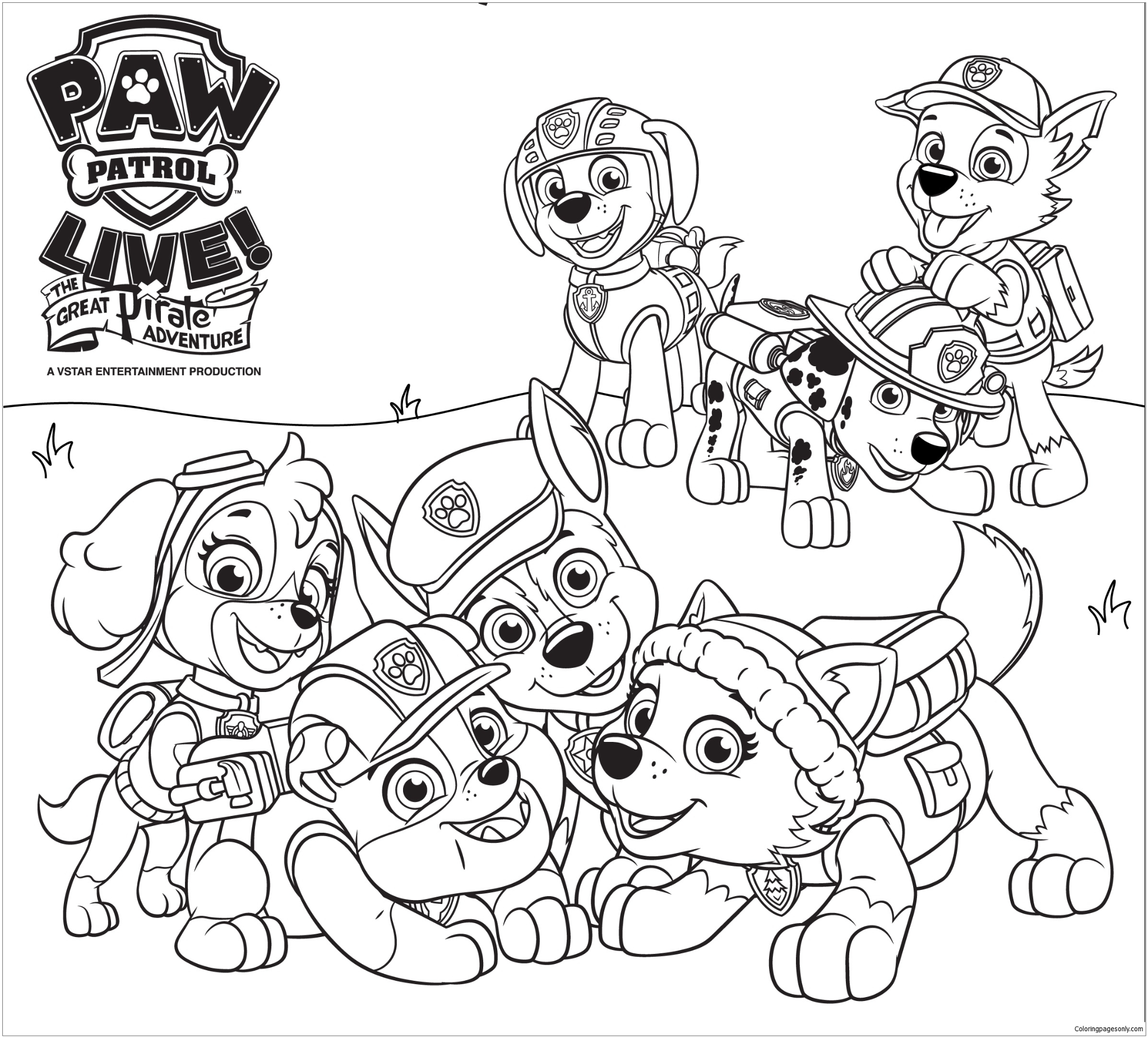 Among Us Coloring Pages And Paw Patrol Coloring Pages Coloring ...