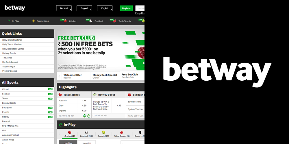 betway betting indian sites