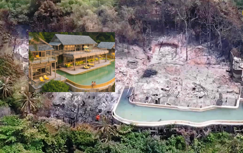 Fire Destroys Luxury Resort on Koh Kut Island in 10 Minutes