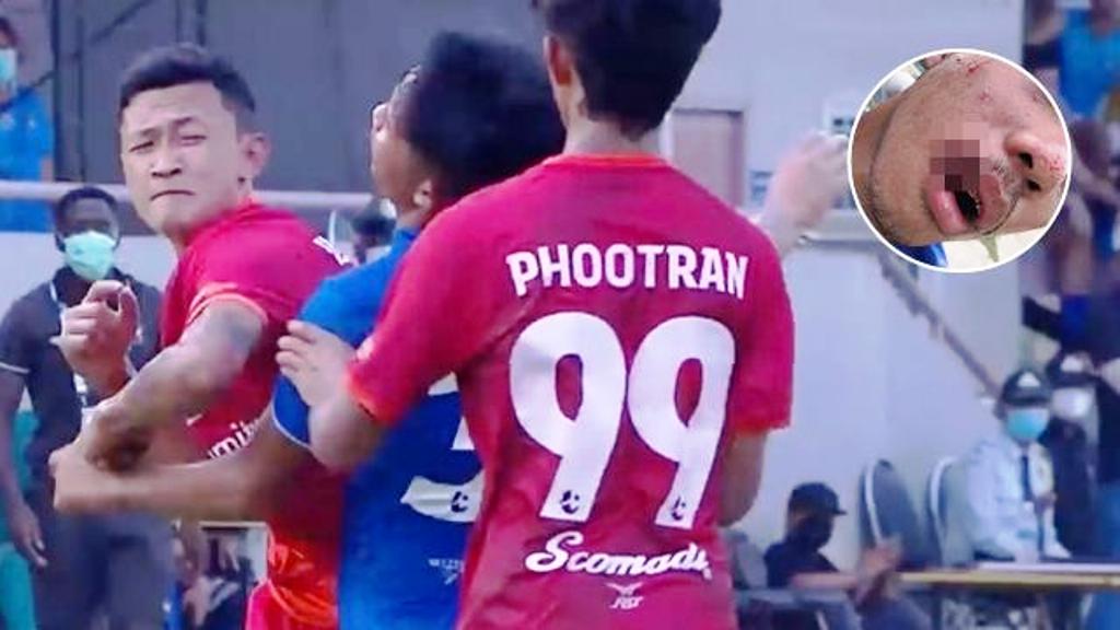 Bangkok FC Player Sacked for Brutal Elbow During Live Soccer Match