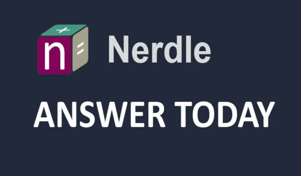 Nerdle Answer today