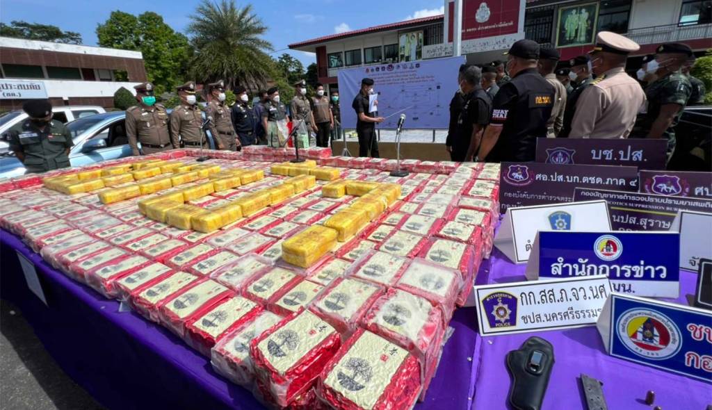 Drug Syndicate Busted with 382kg of Crystal Meth in Southern Thailand
