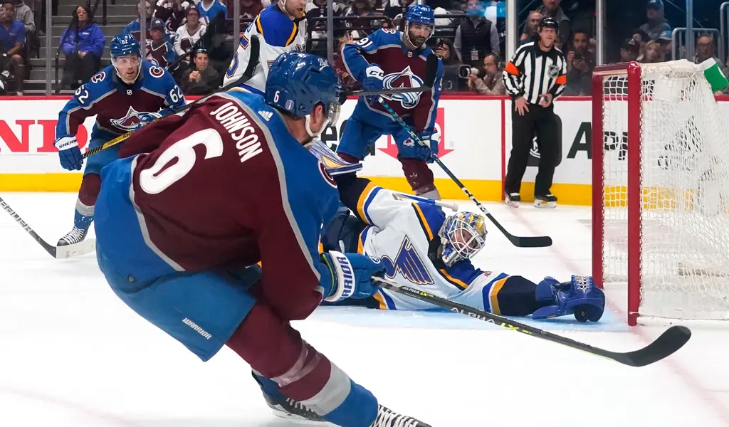 The Avs win Game 1 3-2 after Manson scores 8:02 Into OT