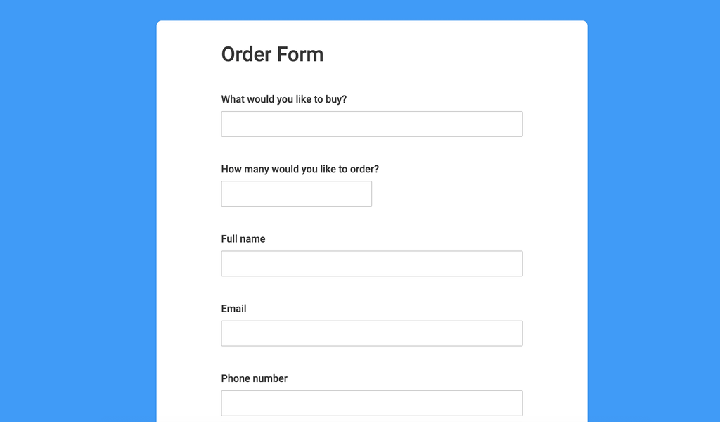 Creating an Order Form with PandaDoc
