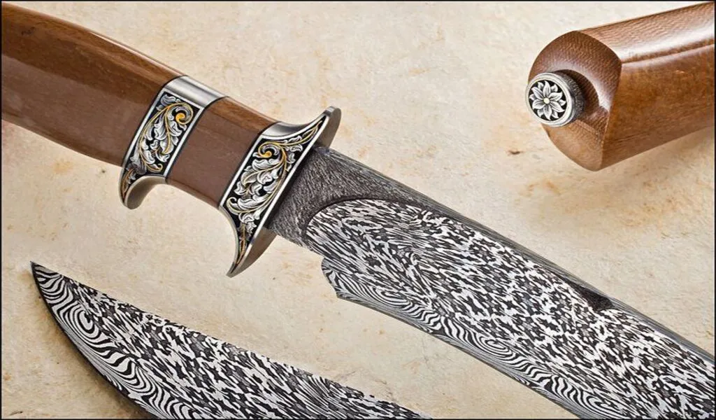 Beautiful Mosaic Damascus Steel