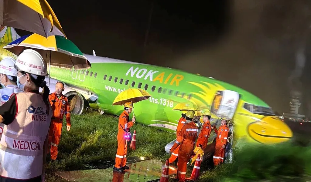 Chiang Rai Runway Closed For 4 Days After Nok Air Jet Skids