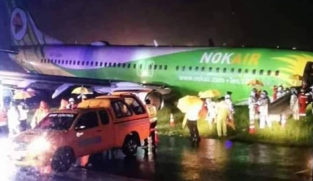 Chiang Rai Airport Closed After Nok Air 737 Skids Off Runway