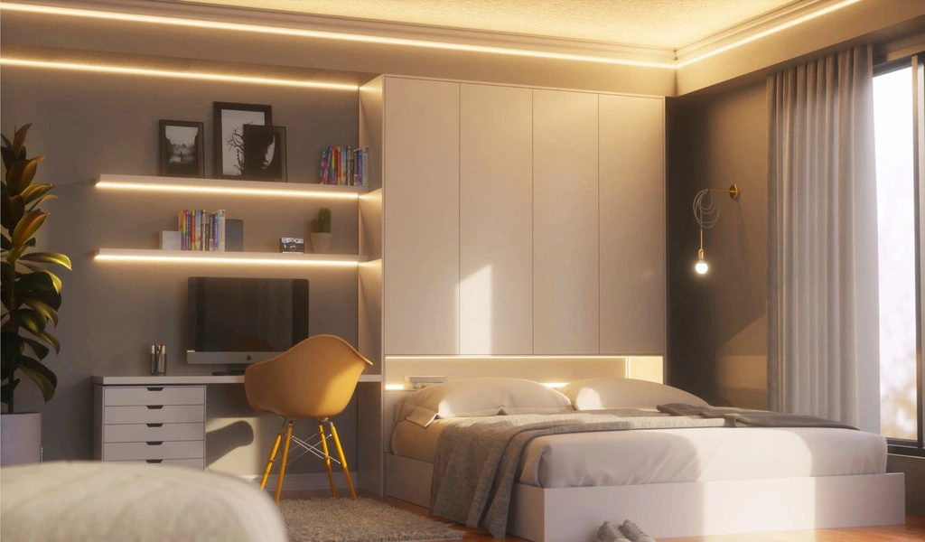 8 Lighting Ideas To Create Aesthetic Led Bedroom 156 8 Lighting Ideas To Create Aesthetic LED Bedroom