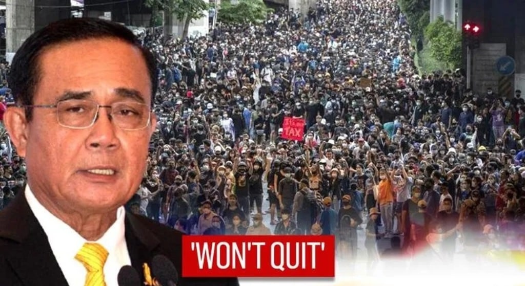 93% of People in Thailand Want Prayut Gone