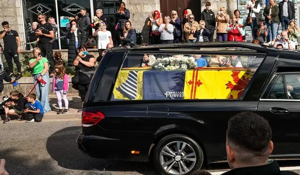 Queen Elizabeth II's Coffin Leaves Her Balmoral Estate