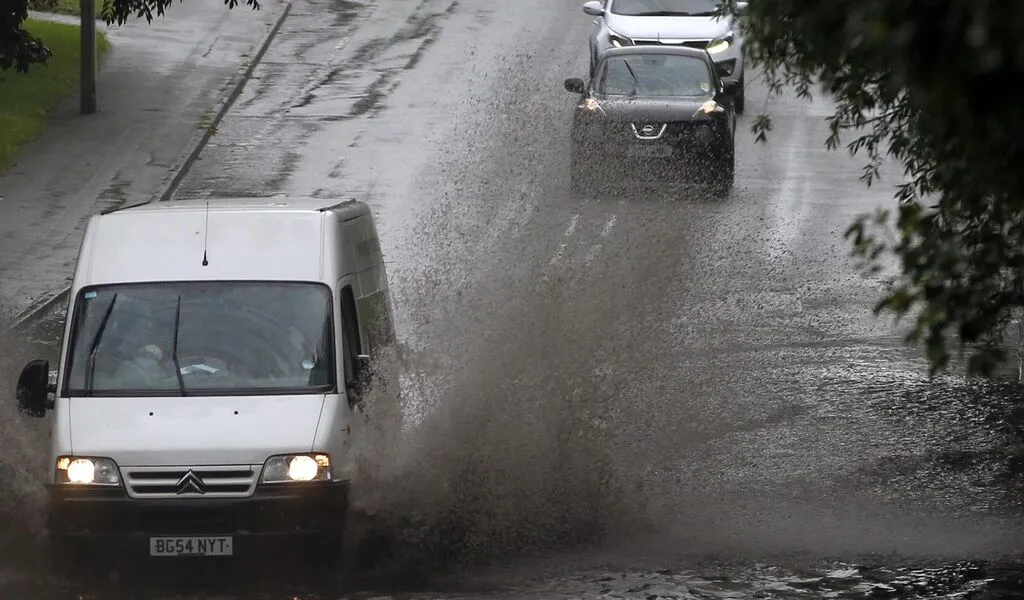 A Thunderstorm Warning For England and Wales Warns Of flooding Due to Heavy Rain