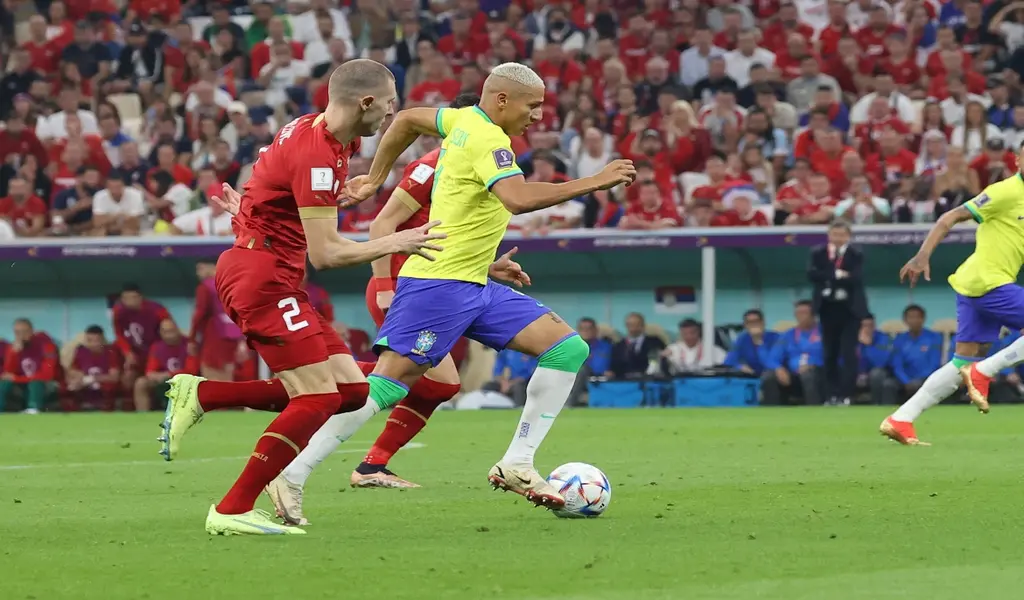 FIFA World Cup 2022 Brazil Richarlison Scored Both Goals in a 2-0 Win Over Serbia