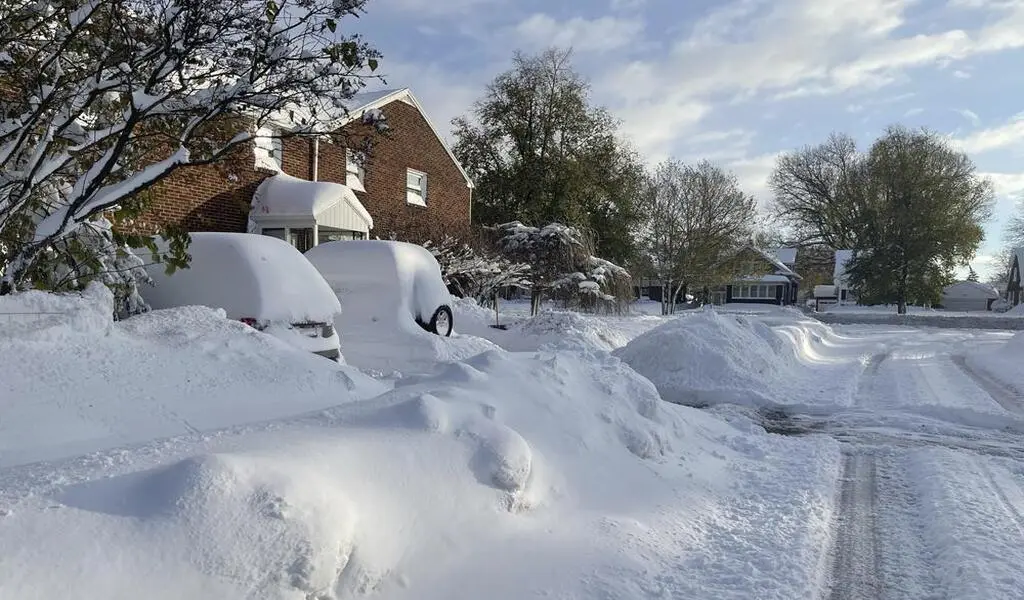 Massive Snowfall Buries Cars In Western New York