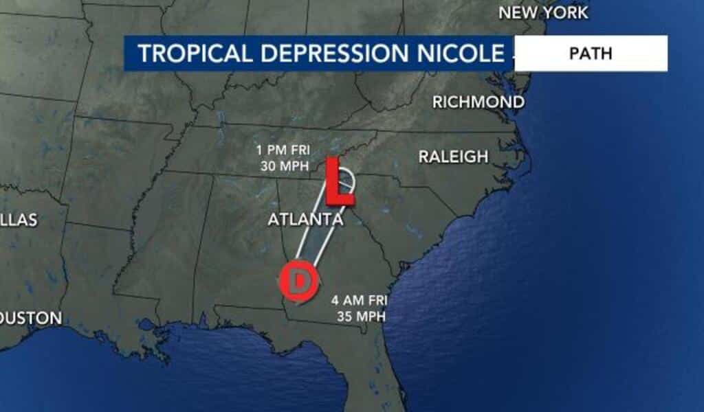 Weather Alert: Tornado Watch for Chatham County, Siler City as Nicole dumps rain on NC