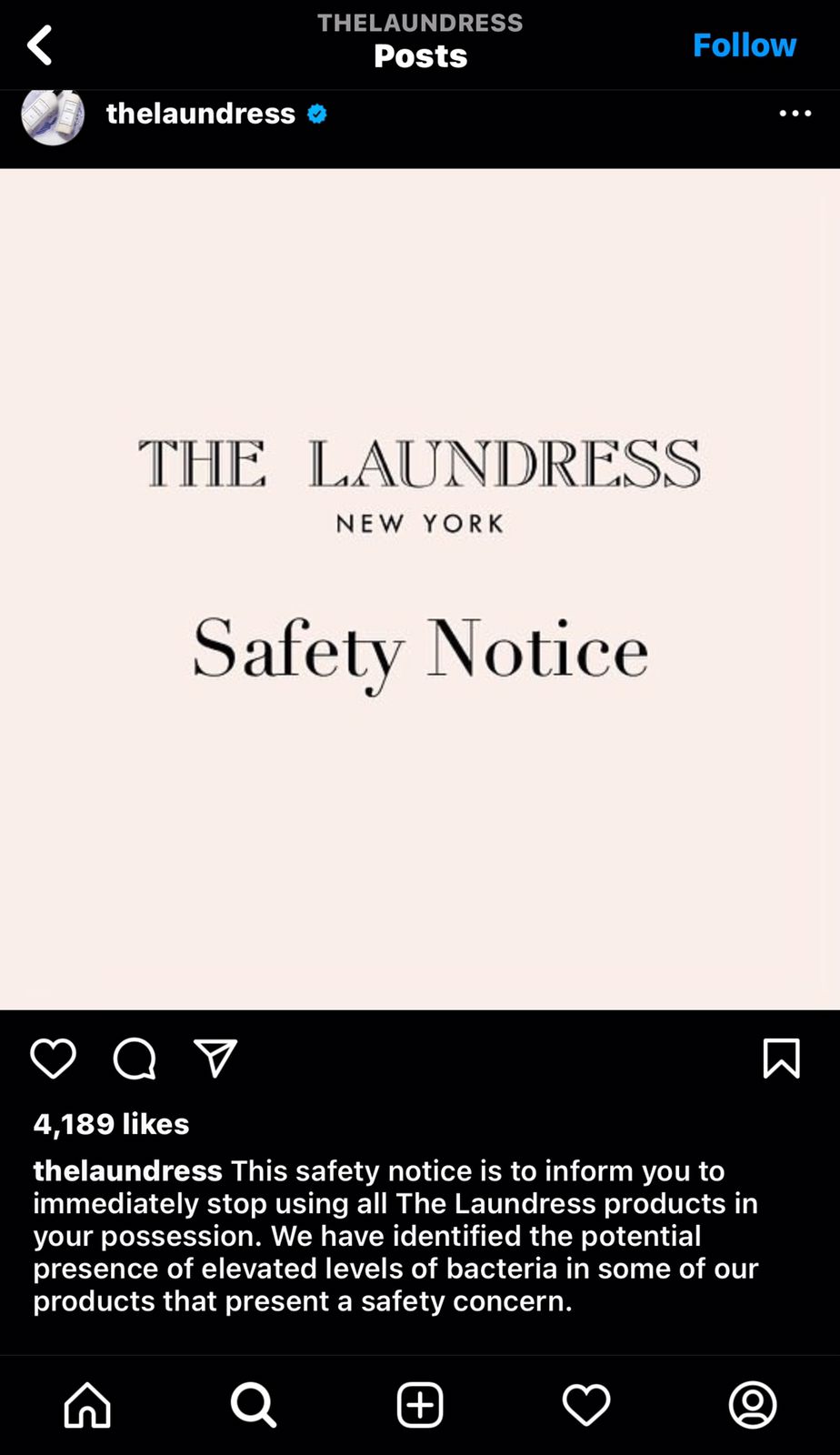 'The Laundress' Recalls All Its Products Due To Safety Concerns