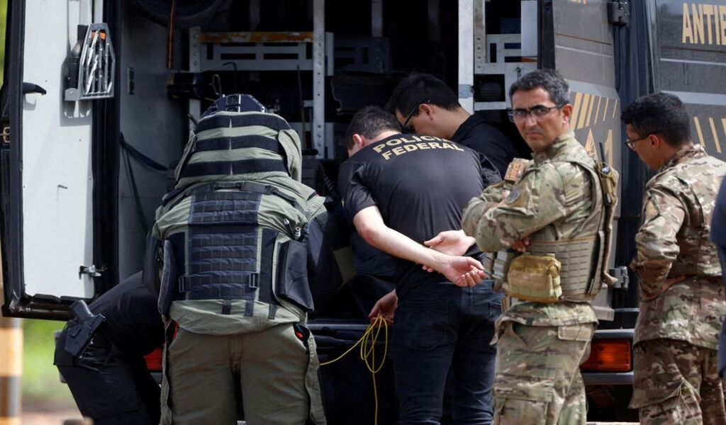 Anti-Bomb Police Conduct Operation Near Capital's Airport In Brazil