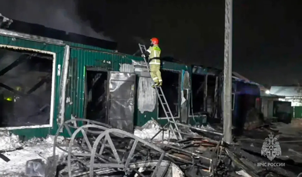 Fire Kills 22 At Illegal Shelter In Russia