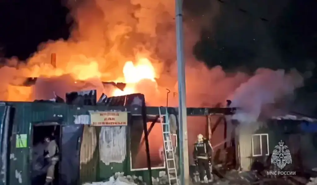 Fire Kills 22 At Illegal Shelter In Russia